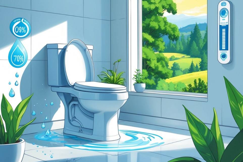 1) Install WaterSense-labeled low-flow toilets