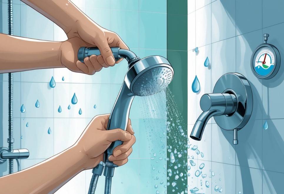 2) Replace old showerheads with 1.5 GPM water-efficient models