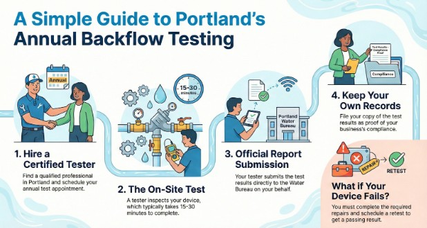 Step-By-Step: The Simplest Backflow Testing Process For Portland Businesses