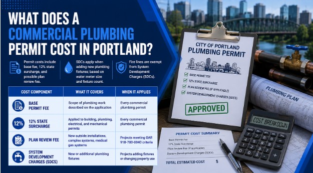 What Does a Commercial Plumbing Permit Cost in Portland?