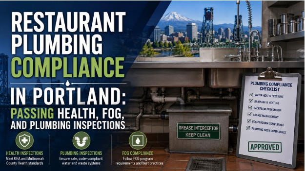 Restaurant Plumbing Compliance in Portland: Passing Health, FOG, and Plumbing Inspections