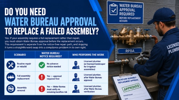 Do You Need Water Bureau Approval to Replace a Failed Assembly?