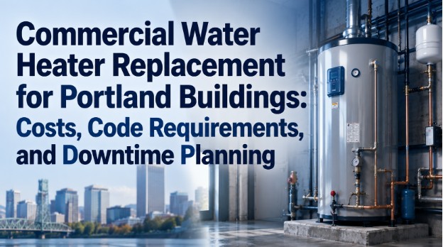 Commercial Water Heater Replacement for Portland Buildings: Costs, Code Requirements, and Downtime Planning