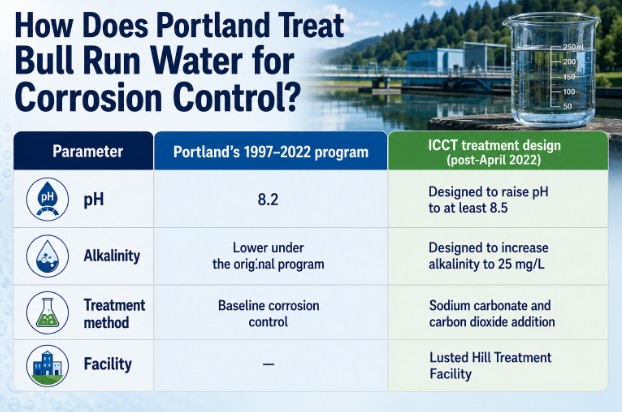 How Does Portland Treat Bull Run Water for Corrosion Control?