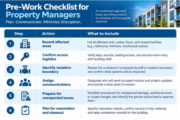 How Can Property Managers Plan Plumbing Work Around Occupants?
