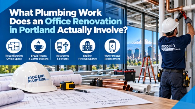 What Plumbing Work Does an Office Renovation in Portland Actually Involve?